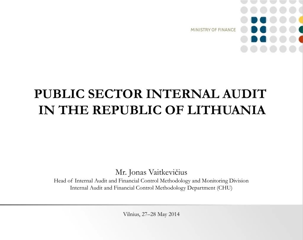 public sector internal audit in the republic