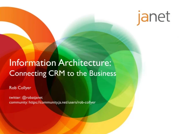 Information Architecture: Connecting CRM to the Business