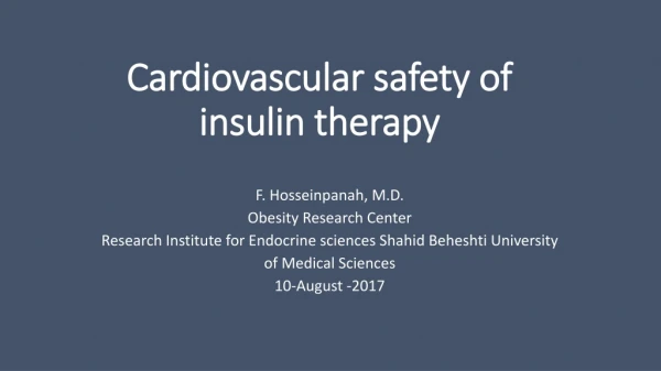 Cardiovascular safety of insulin therapy