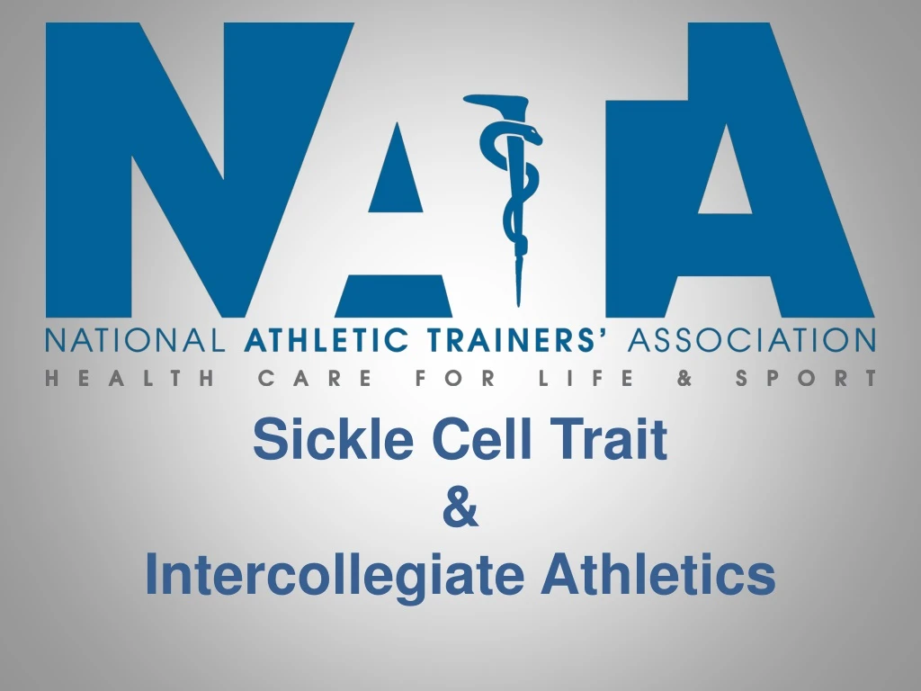 sickle cell trait intercollegiate athletics
