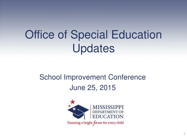 Office of Special Education Updates