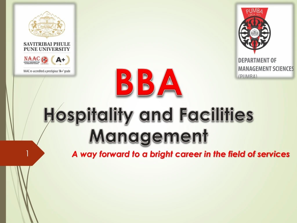 bba hospitality and facilities management