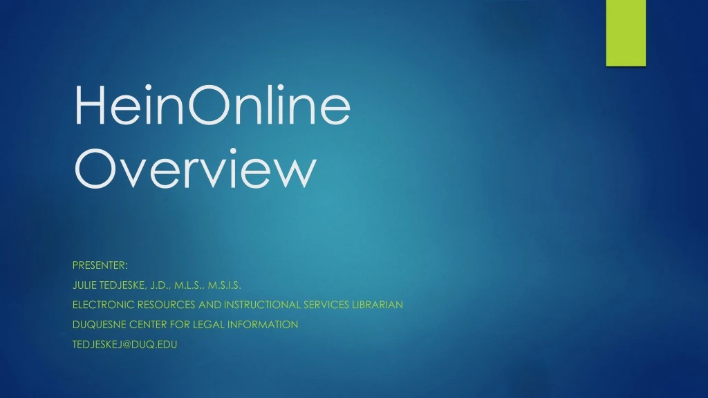 heinonline overview