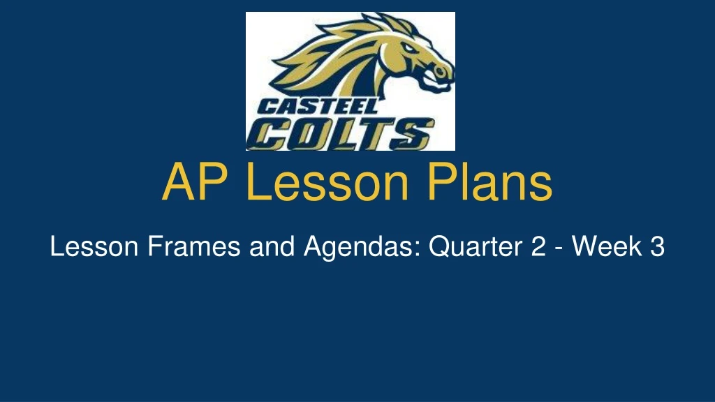 ap lesson plans