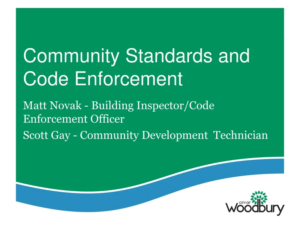 community standards and code enforcement