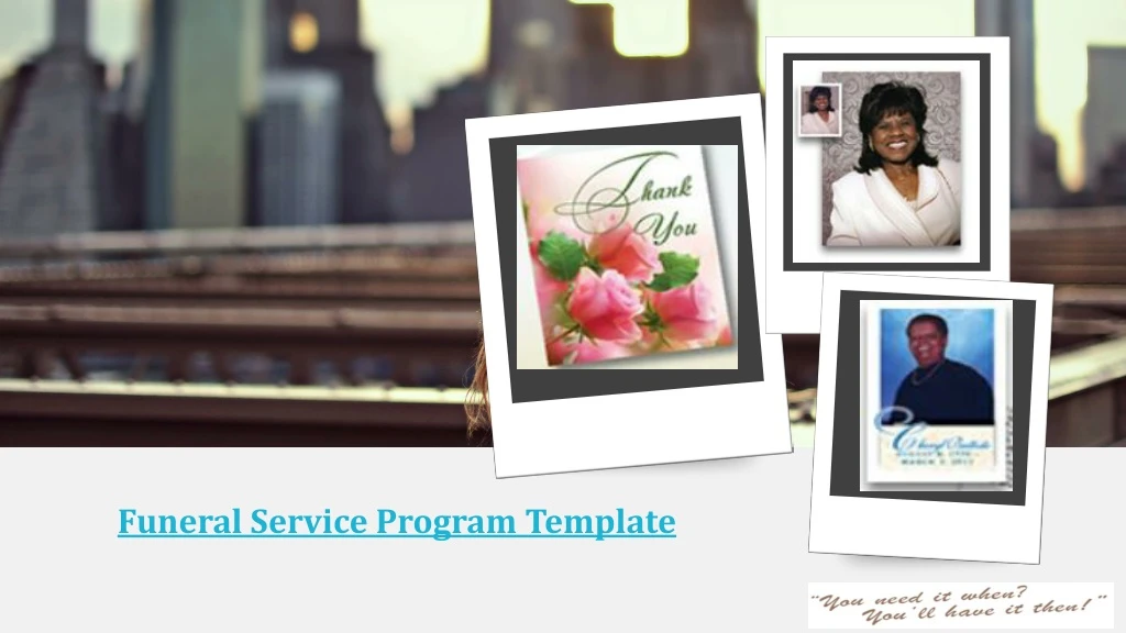 funeral service program template