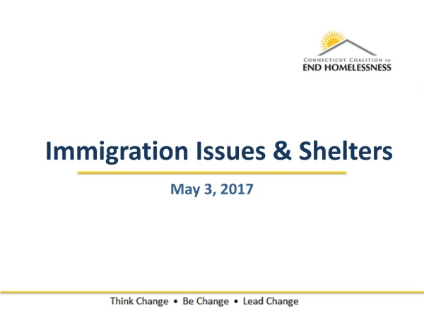 Immigration Issues &amp; Shelters