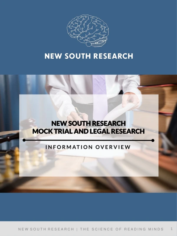 NEW SOUTH RESEARCH MOCK TRIAL AND LEGAL RESEARCH