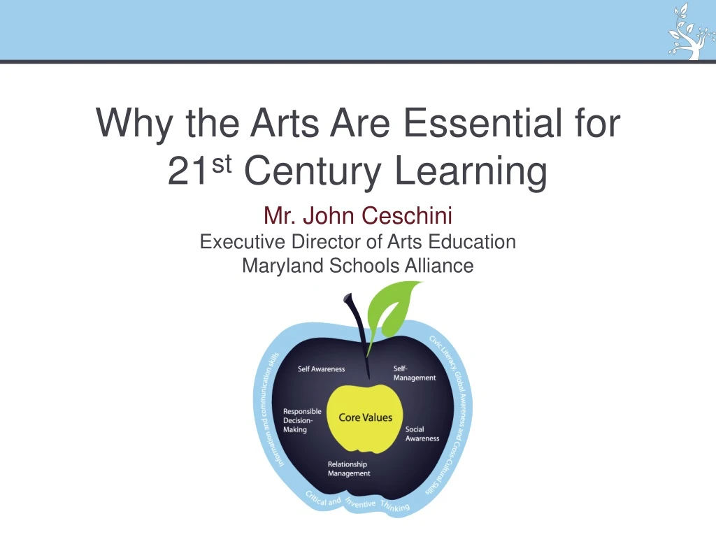 why the arts are essential for 21 st century learning