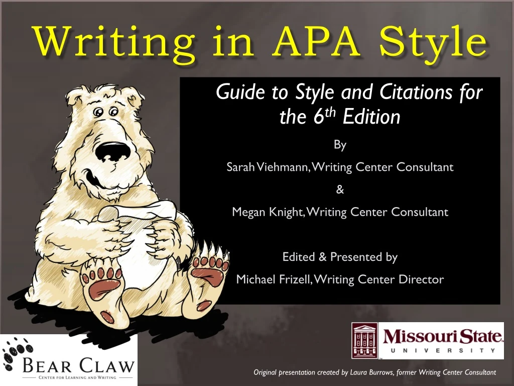 writing in apa style