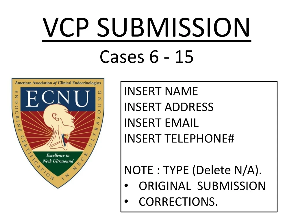 vcp submission cases 6 15
