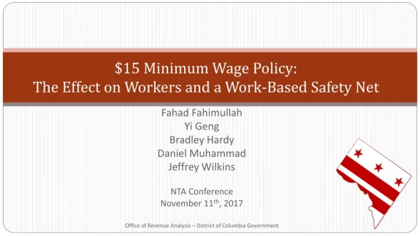$15 Minimum Wage Policy: The Effect on Workers and a Work-Based Safety Net