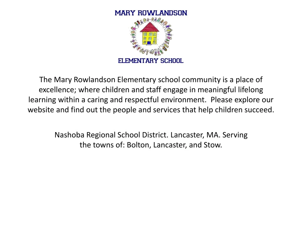 nashoba regional school district lancaster ma serving the towns of bolton lancaster and stow