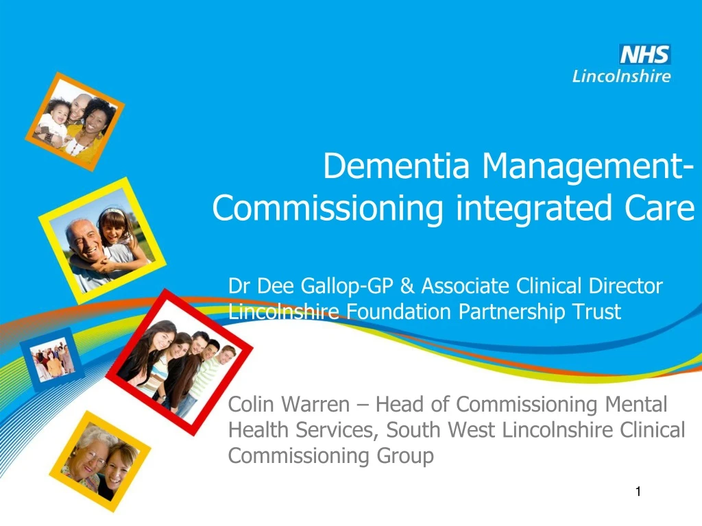 dementia management commissioning integrated care