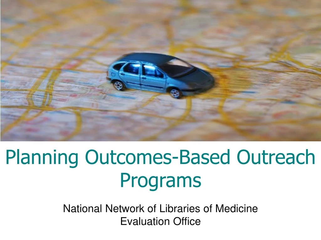 planning outcomes based outreach programs