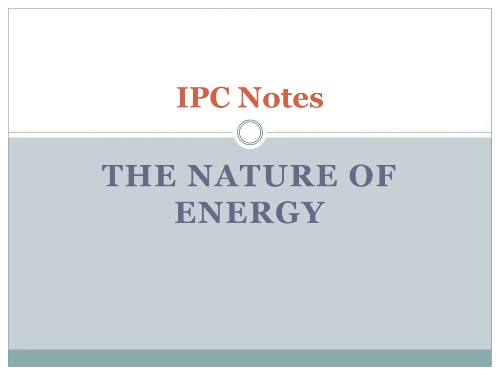 ipc notes