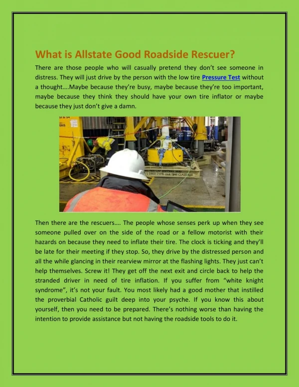 What is Allstate Good Roadside Rescuer? Dart Technologies PTY LTD