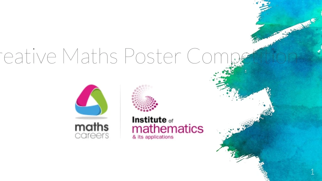 creative maths poster competition