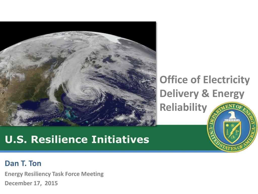 u s resilience initiatives