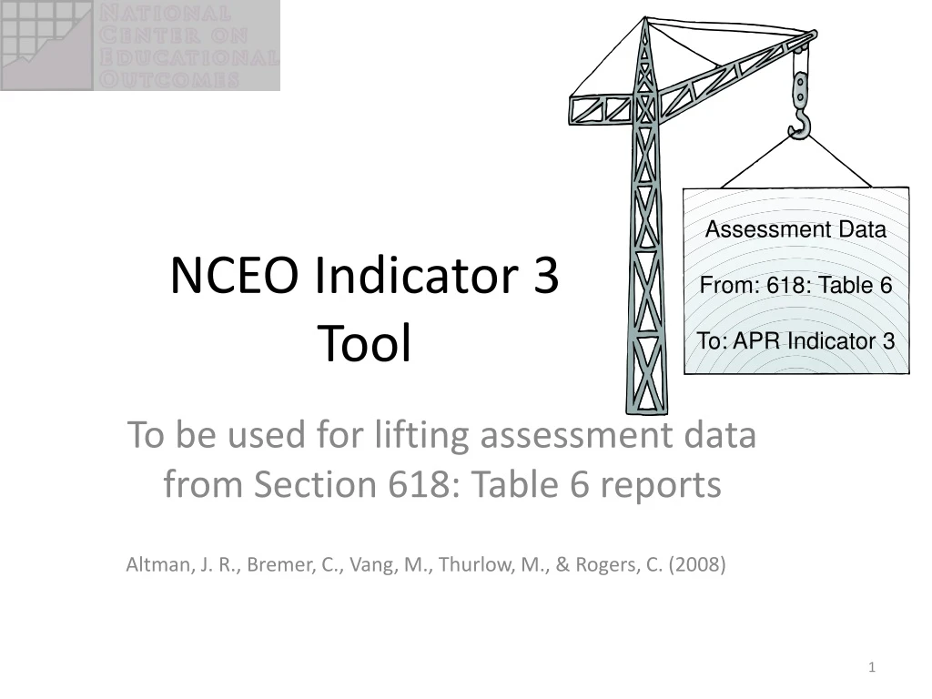 nceo indicator 3 tool