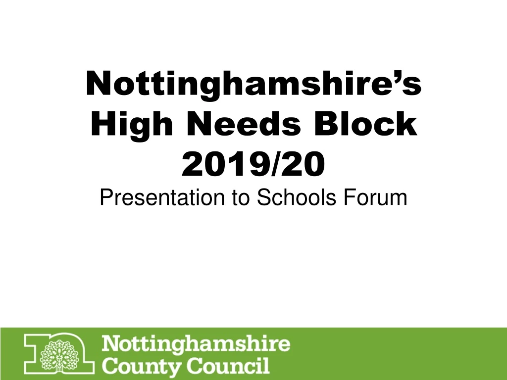 nottinghamshire s high needs block 2019 20