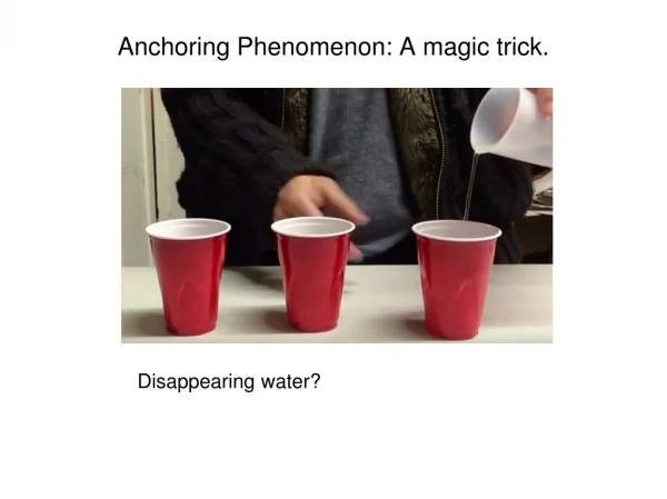 Anchoring Phenomenon: A magic trick.