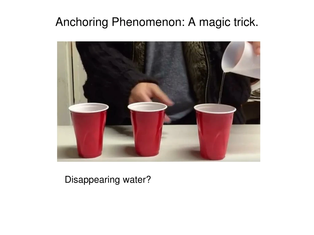 anchoring phenomenon a magic trick