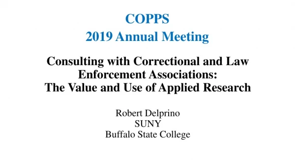 COPPS 2019 Annual Meeting
