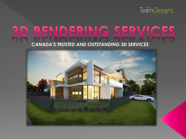 The best 3D Architectural Rendering services Toronto, Ontario