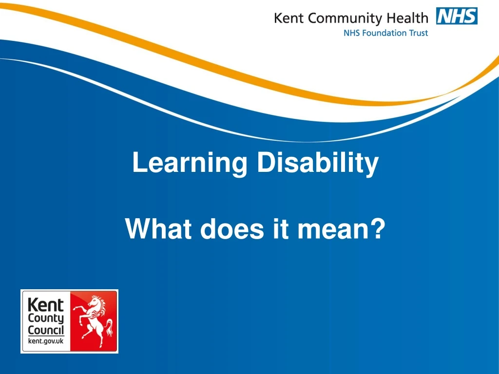 learning disability what does it mean