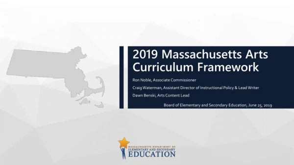 2019 Massachusetts Arts Curriculum Framework