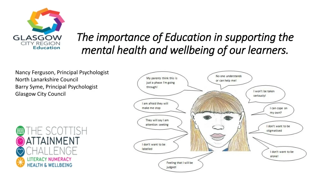 the importance of education in supporting the mental health and wellbeing of our learners
