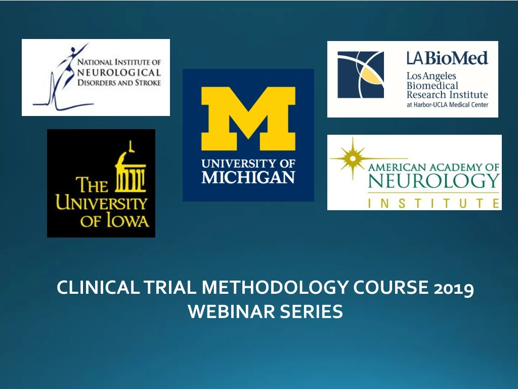 clinical trial methodology course 2019 webinar