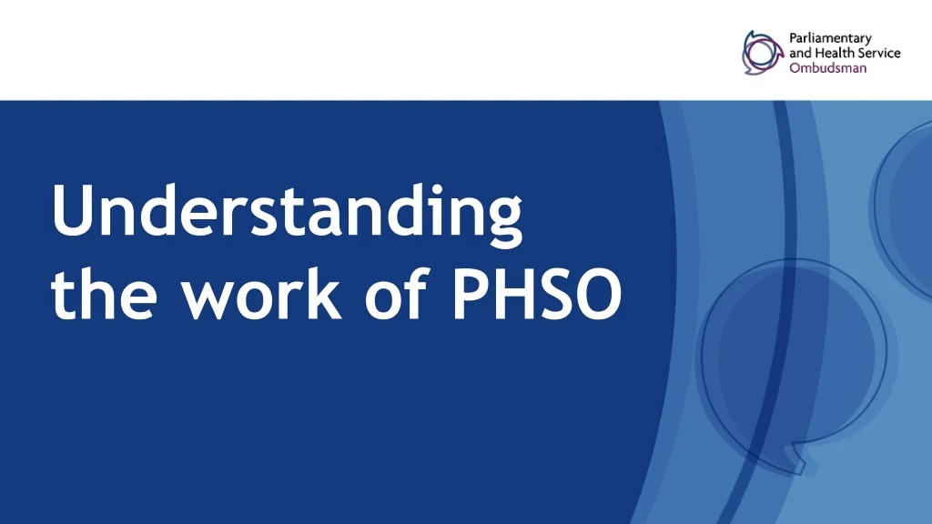 understanding the work of phso