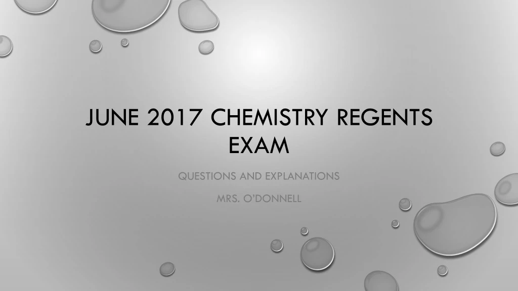 june 2017 chemistry regents exam