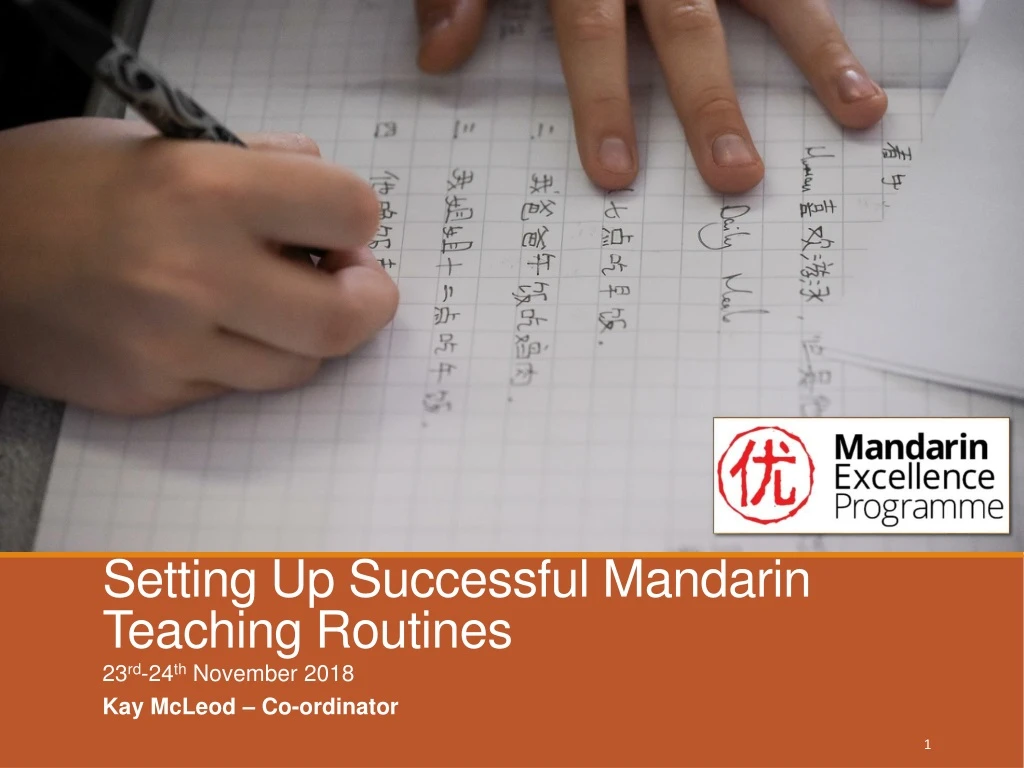 setting up successful mandarin teaching routines