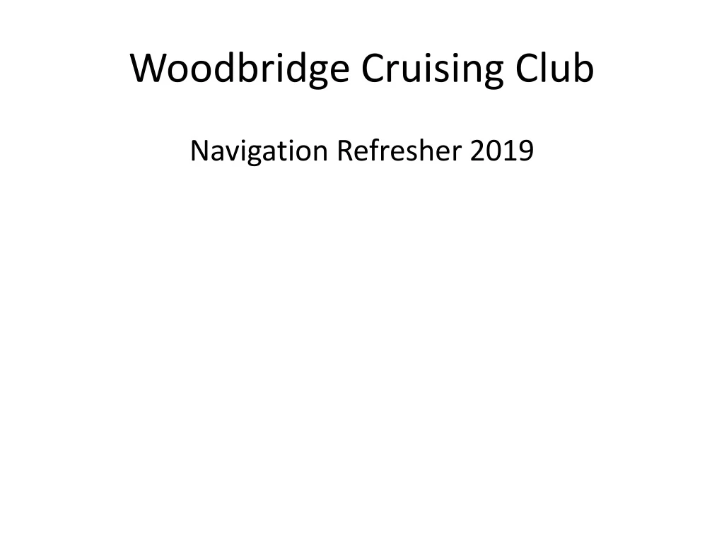 woodbridge cruising club