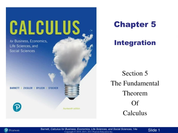 Chapter 5 Integration