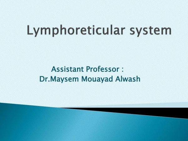 Lymphoreticular system