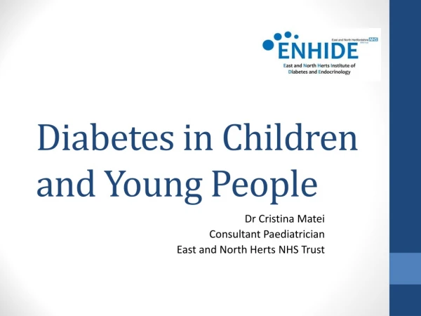 Diabetes in Children and Young People