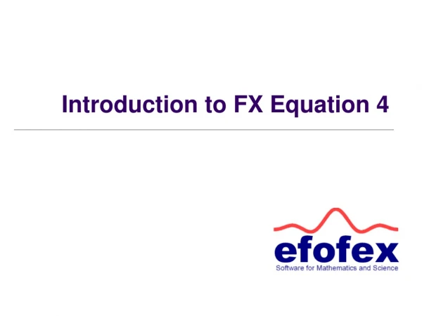 Introduction to FX Equation 4