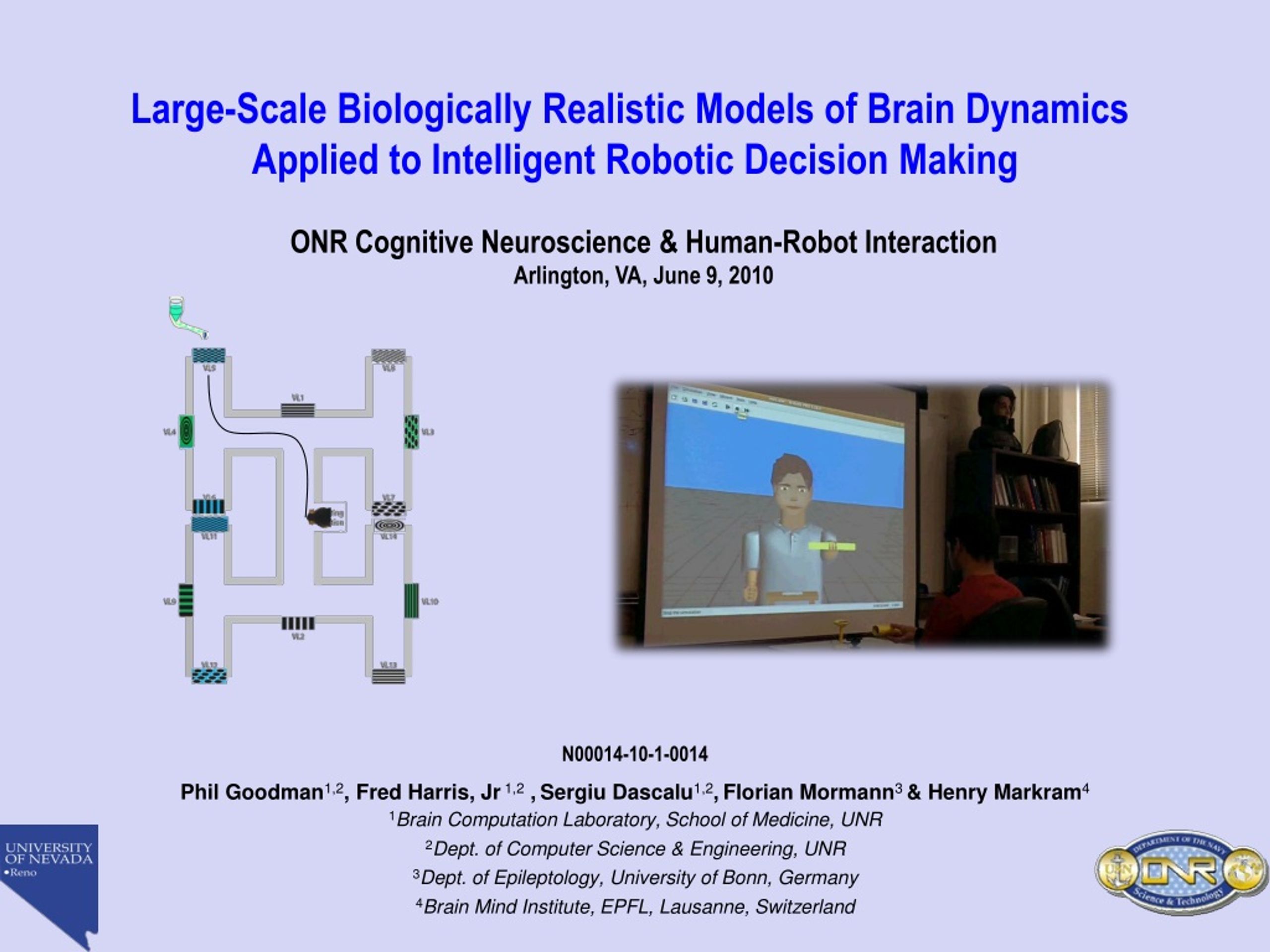 ONR Cognitive Neuroscience &amp; Human-Robot Interaction Arlington, VA, June 9, 2010 - slide 1