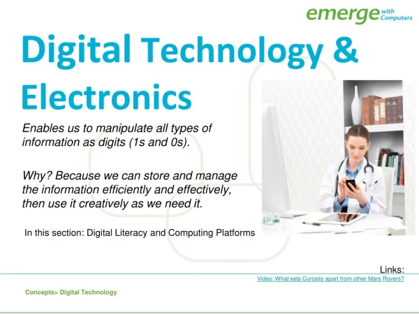 Digital Technology &amp; Electronics