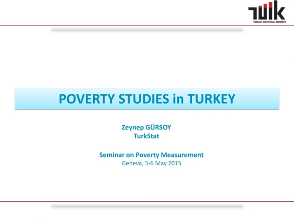 Seminar on Poverty Measurement Geneva, 5-6 May 2015