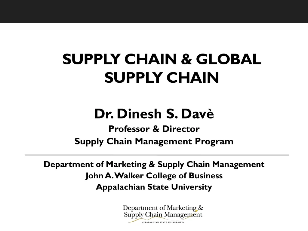 supply chain global supply chain