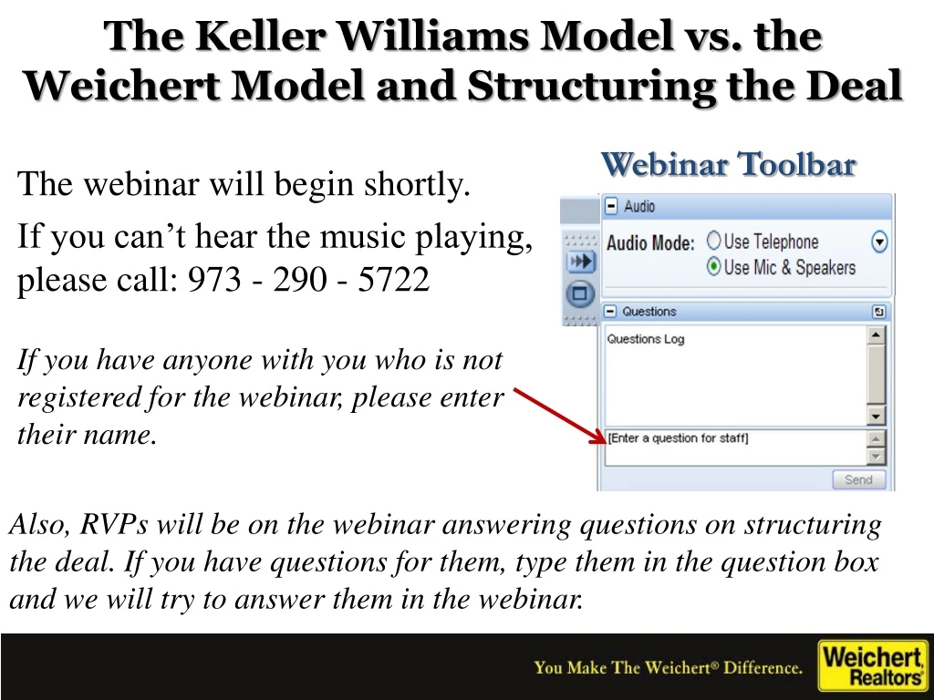 the keller williams model vs the weichert model