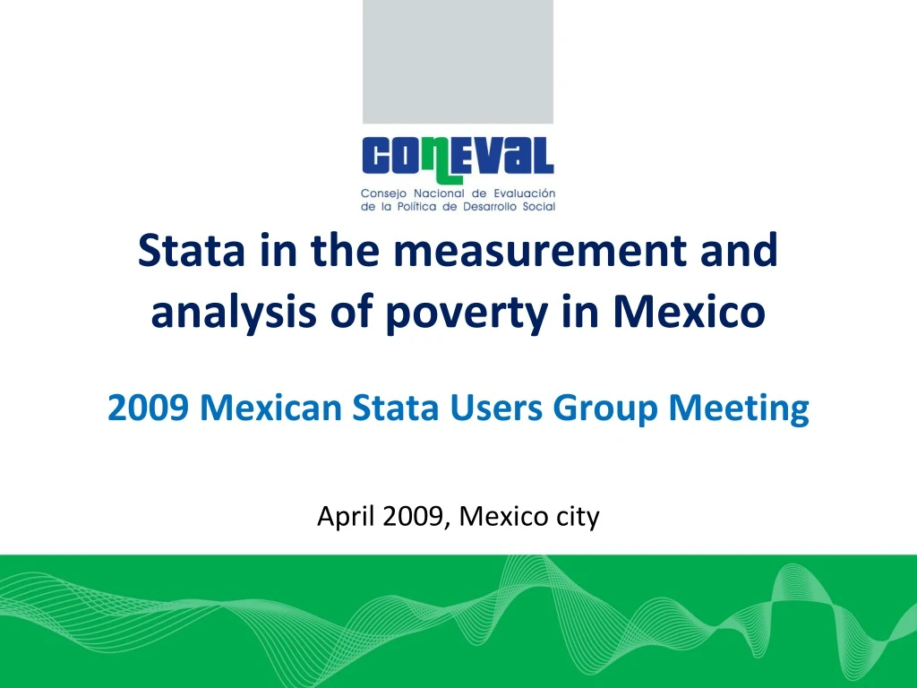 stata in the measurement and analysis of poverty