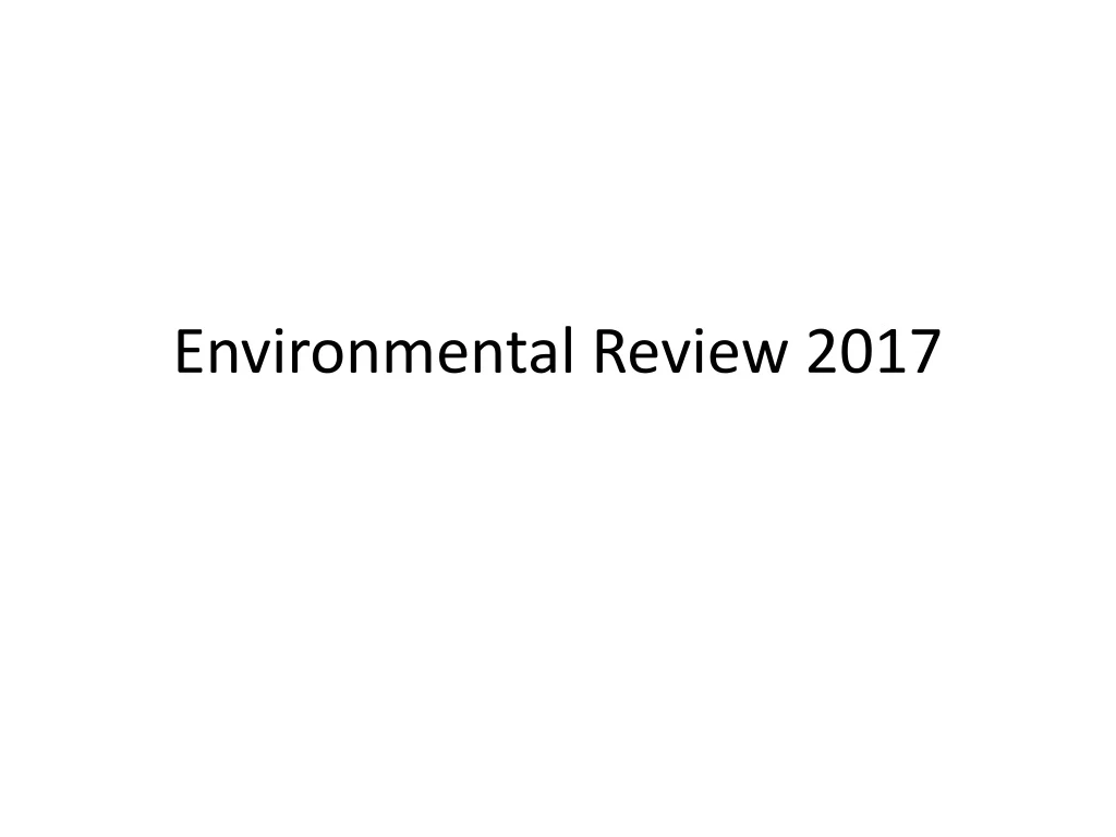 environmental review 2017