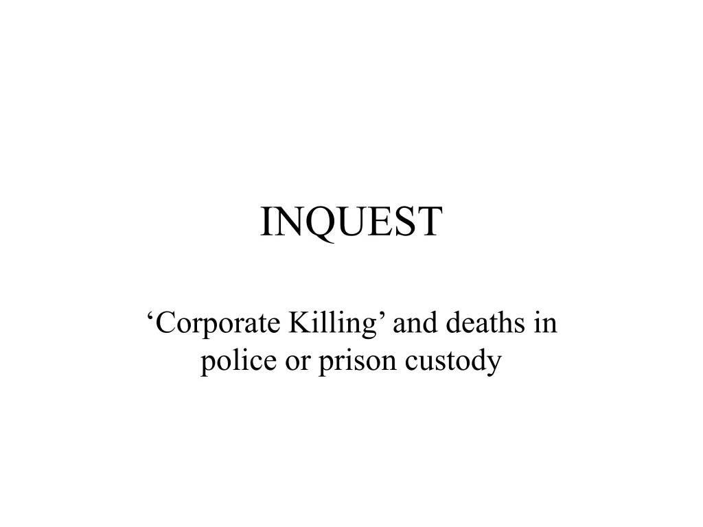 inquest