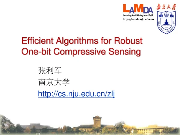 Efficient Algorithms for Robust One-bit Compressive Sensing
